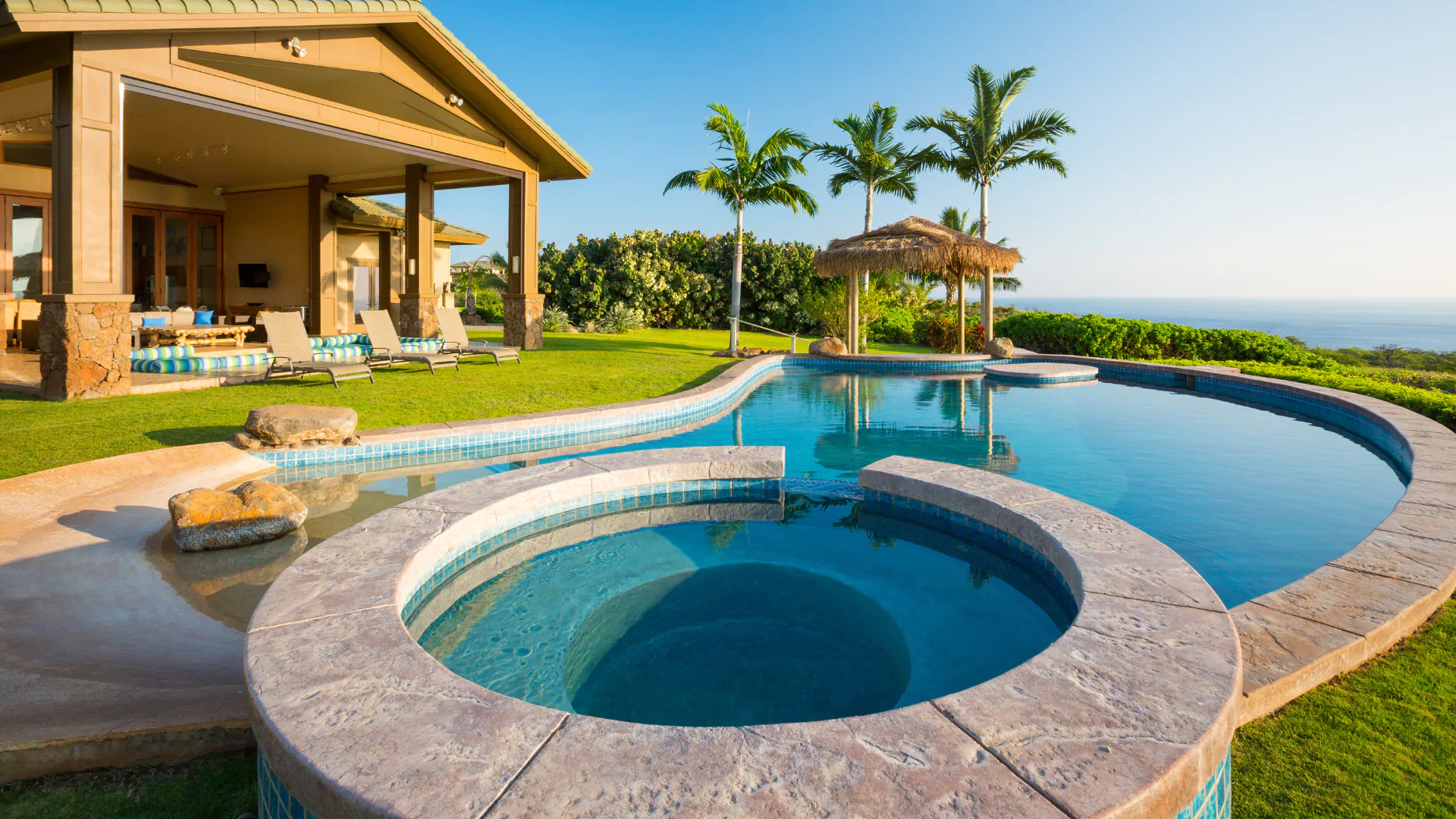 custom pool installed